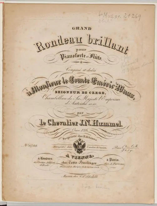 First page of Grand rondeau brillant