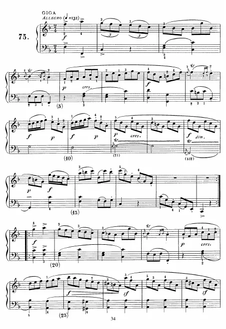 First page of Keyboard Sonata in F major