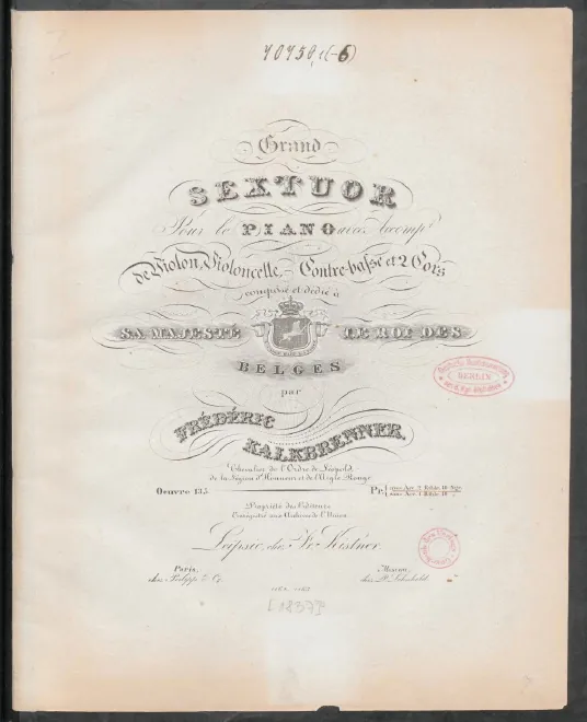 First page of Grand Sextet