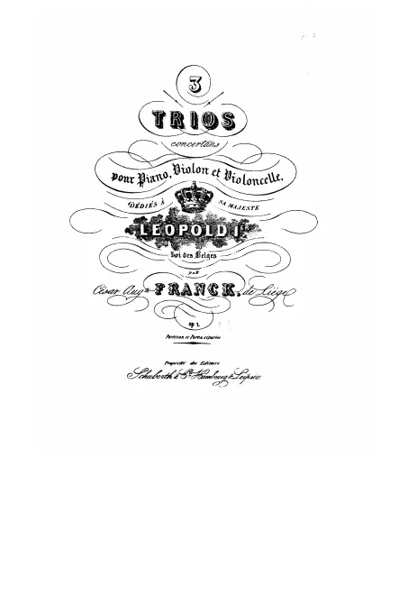 First page of Piano Trio