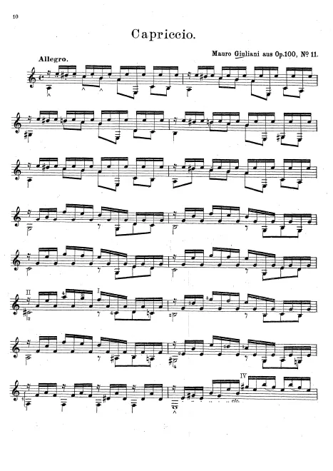 First page of 24 Studies for the Guitar
