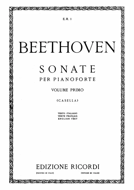 First page of 32 Piano Sonatas