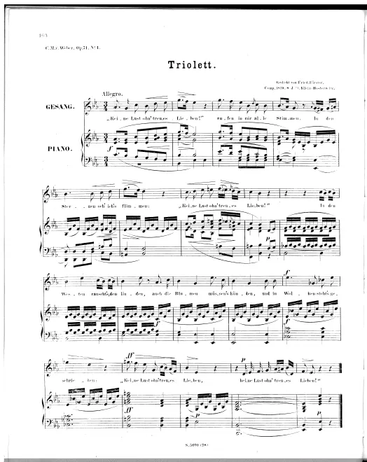 First page of 6 Lieder