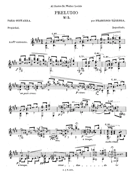 First page of Prelude No.5