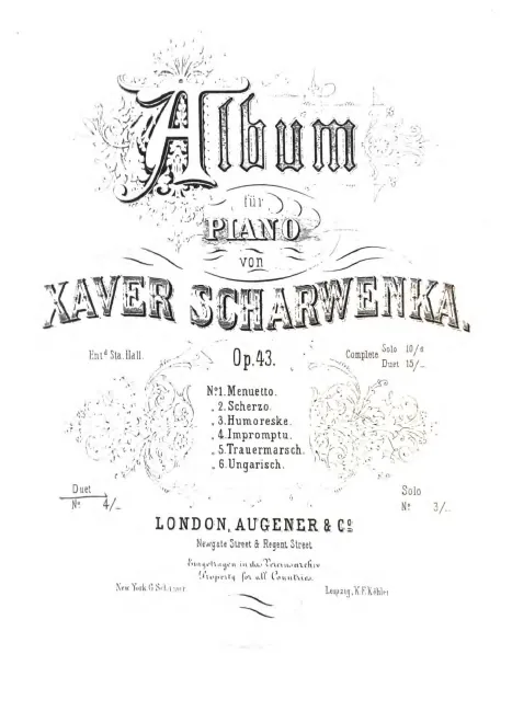First page of Sechs Album Stücke