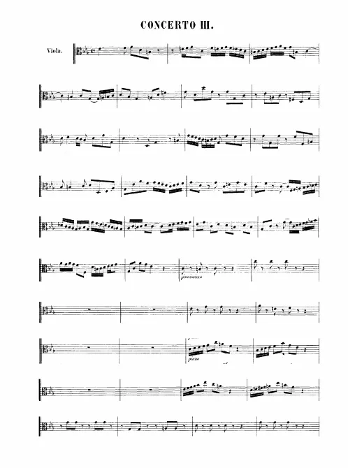 First page of Concerto for 2 Harpsichords