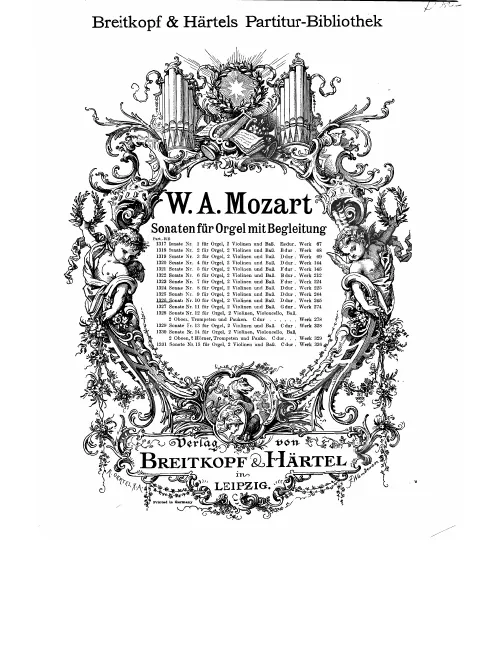 First page of Church Sonata in D major