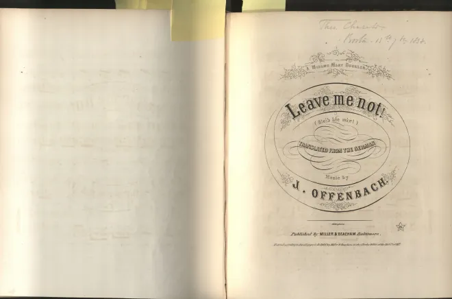 First page of Bleib bei mir