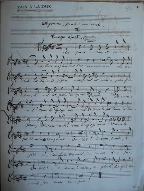 First page of Paix à la paix