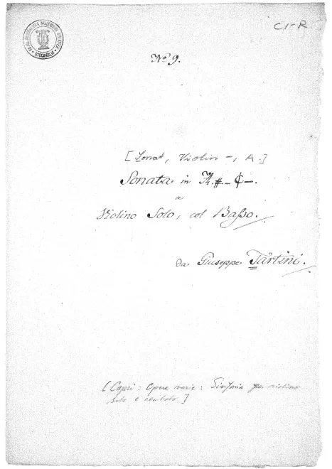 First page of Violin Sonata in A major