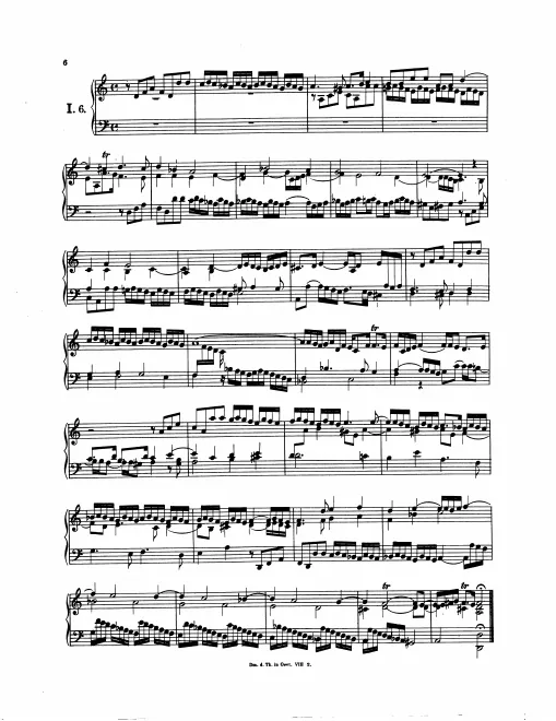 First page of Magnificat Fugue