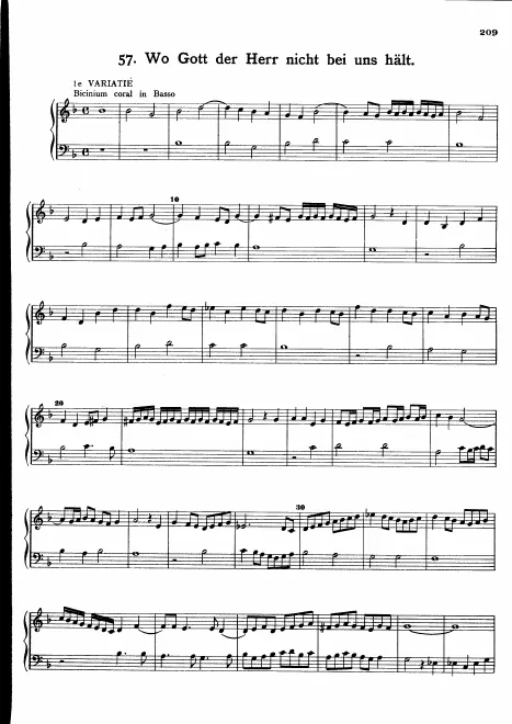 First page of Wo Gott der Herr nicht bei uns hält