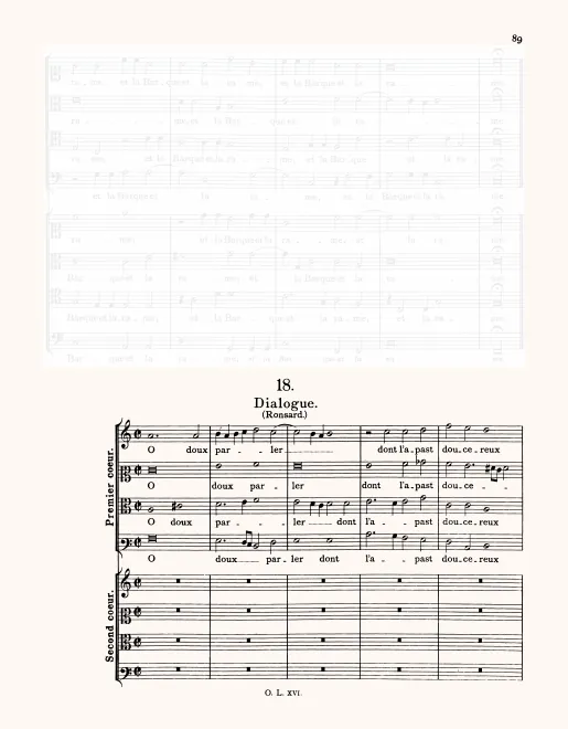 First page of O doux parler