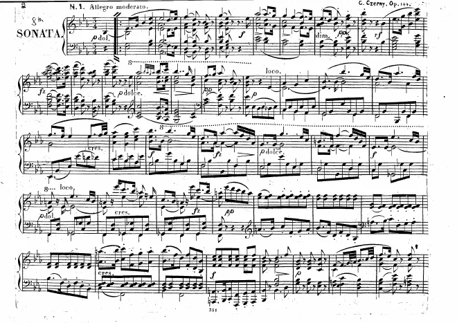 First page of Piano Sonata No.8