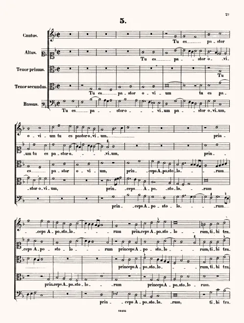 First page of Tu es pastor ovim
