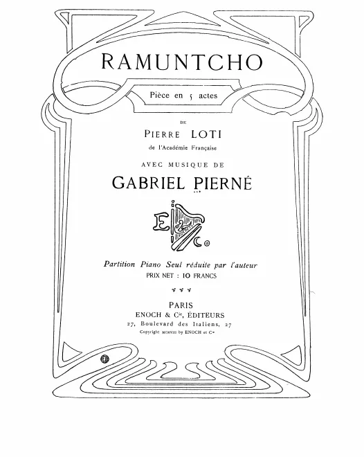 First page of Ramuntcho