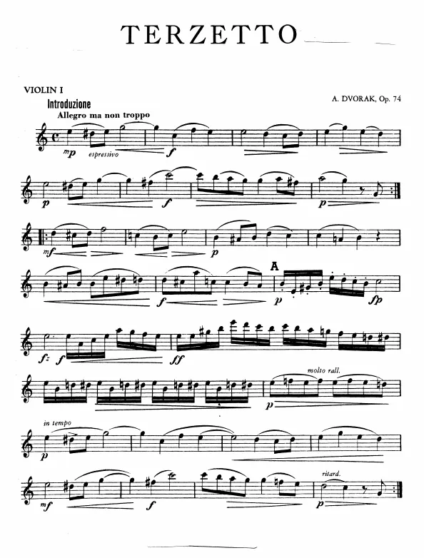 First page of Terzetto