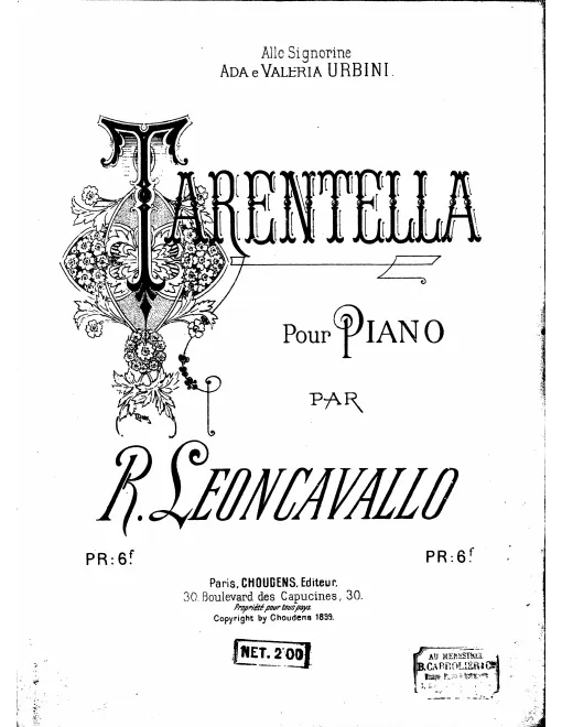 First page of Tarantella