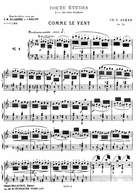 First page of 12 Etudes in All the Minor Keys