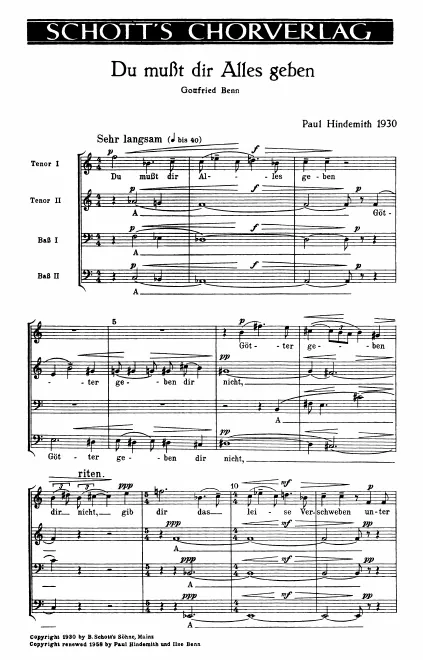 First page of Du mußt dir Alles geben