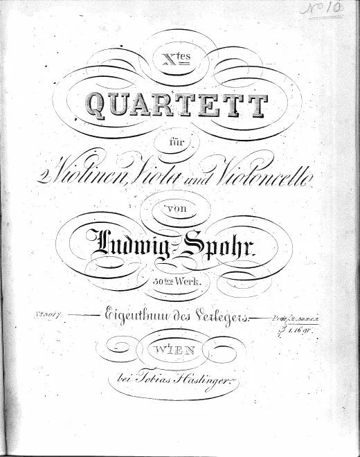 First page of String Quartet No.10