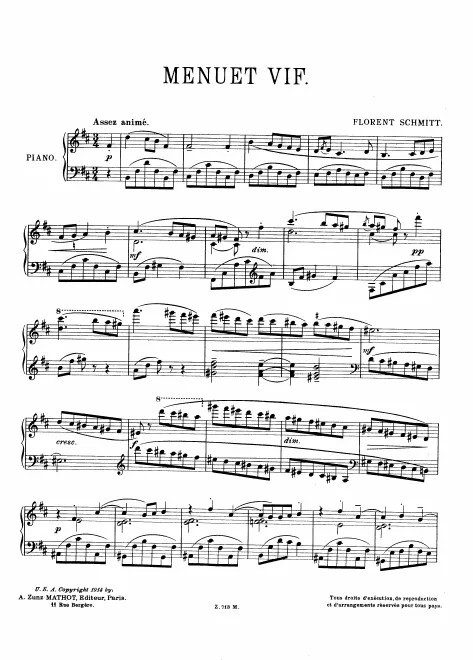 First page of 4 Pieces for Piano