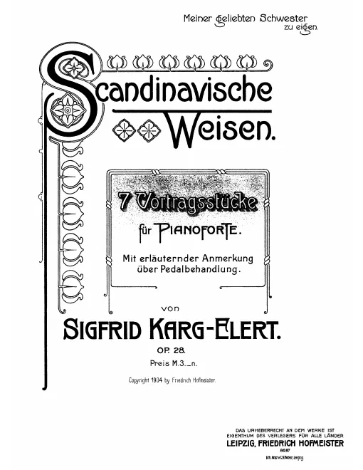 First page of Scandinavische Weisen