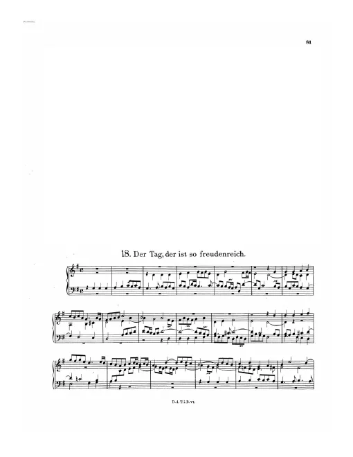 First page of Der Tag, der ist so freudenreich