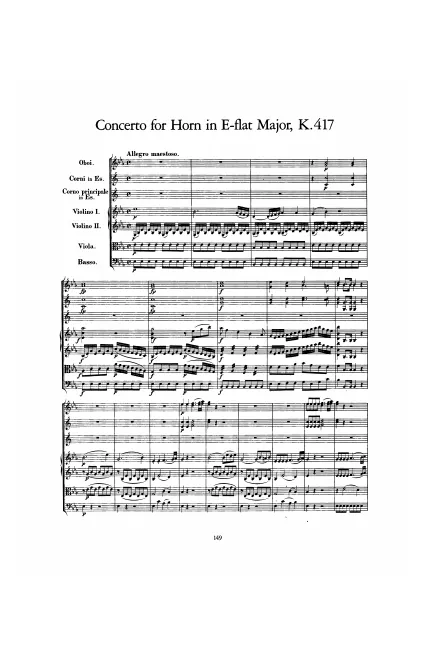 First page of Horn Concerto