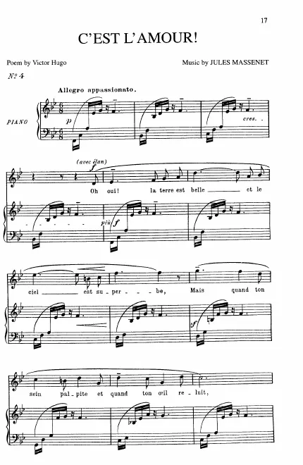 First page of C'est l'amour
