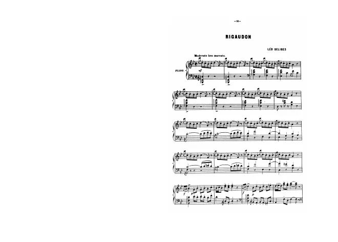First page of Rigaudon
