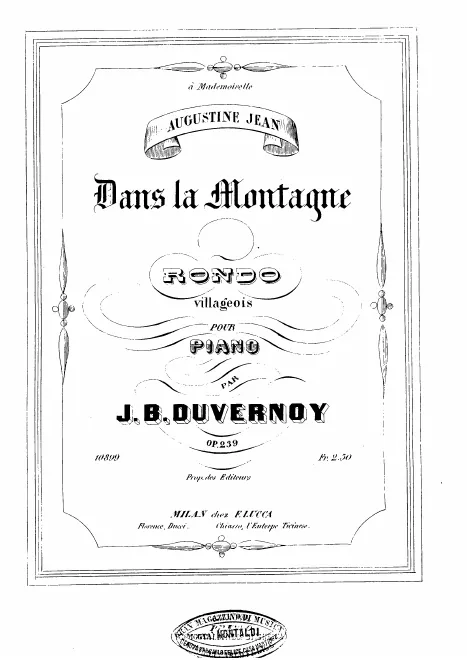 First page of Dans la montagne