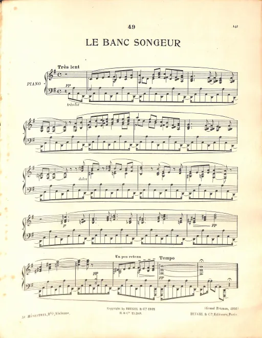 49. Le banc songeur