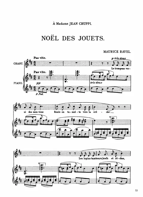First page of Noël des jouets