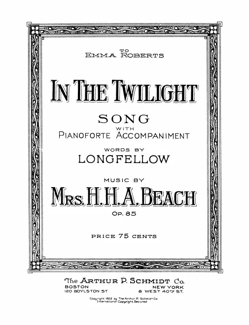 First page of In the Twilight