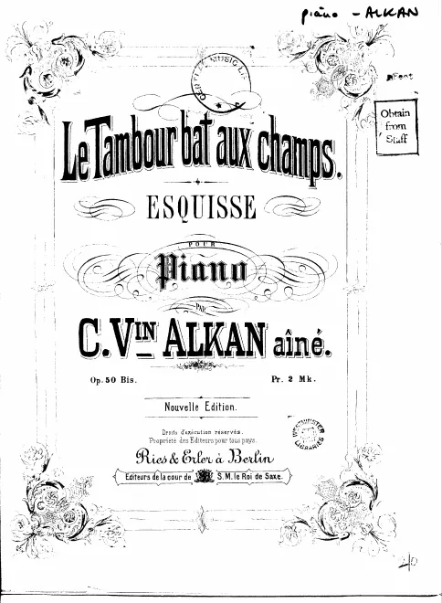 First page of Le tambour bat aux champs