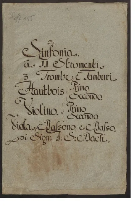 First page of Entfliehet, verschwindet, entweichet, ihr Sorgen