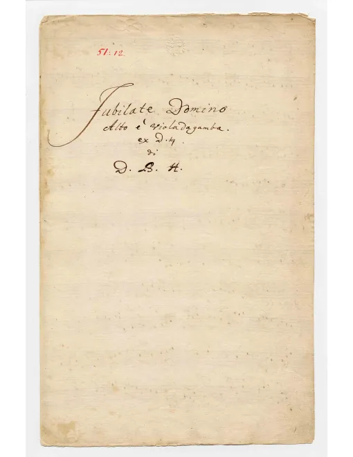 First page of Jubilate Domino