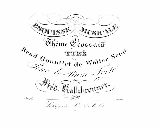 First page of Esquisse musicale et Thème eccosais