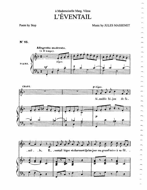 First page of L'éventail