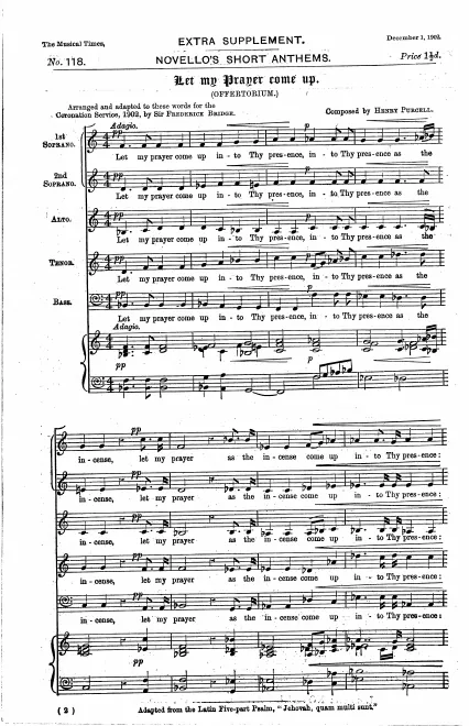 First page of Jehovah, quam multi sunt hostes mei