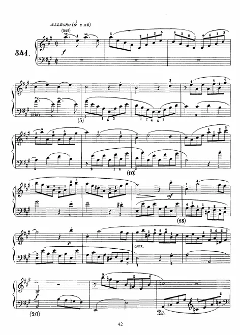 First page of Keyboard Sonata in A major