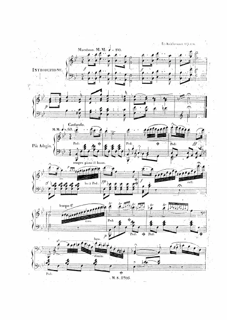 First page of Variations brillantes on a Mazurka of Chopin Variations brillantes sur une Mazourka de Chopin