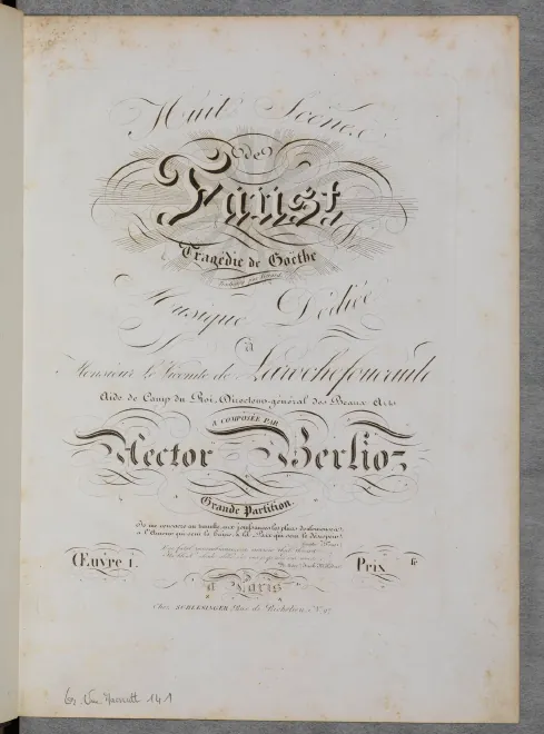 First page of 8 scènes de Faust