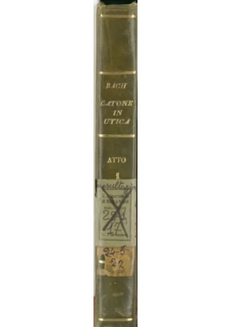 First page of Catone in Utica