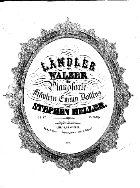 First page of Ländler and Walzer, Op.97