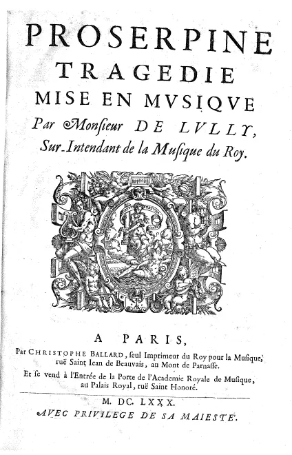 First page of Proserpine