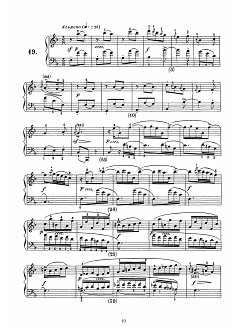 First page of Keyboard Sonata in F major