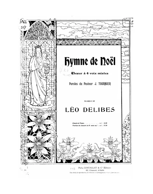 First page of Hymne de Noël