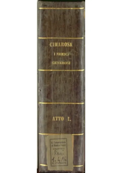 First page of I nemici generosi